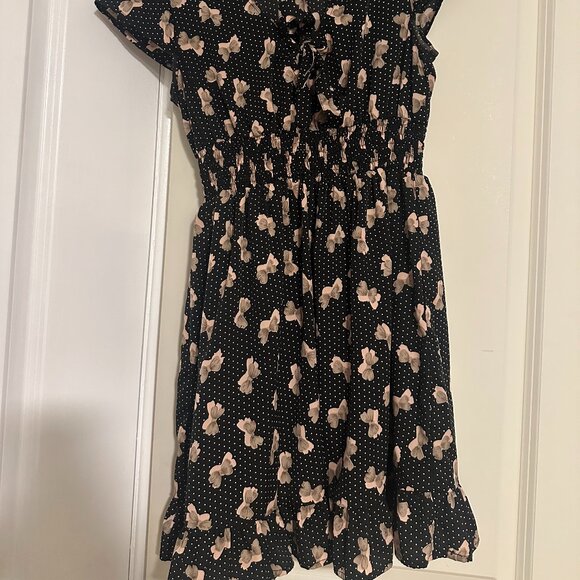 Women's Madewell Polka Dot Dress with Bows Size Medium - Picture 2 of 2